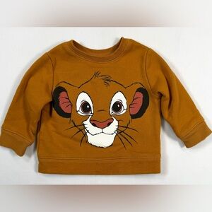DISNEY X JUMPING BEANS Baby Bean Simba The Lion King Pullover Sweatshirt Size 3M